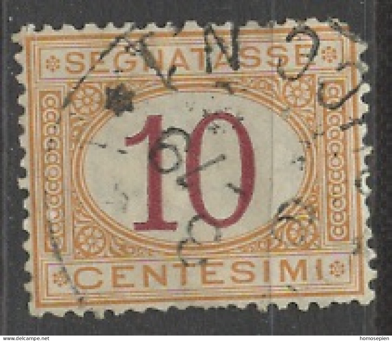 Italie - Italy - Italien Taxe 1870-1903 Y&T N°T6 - Michel N°P6 (o) - 10c Chiffre - Strafport