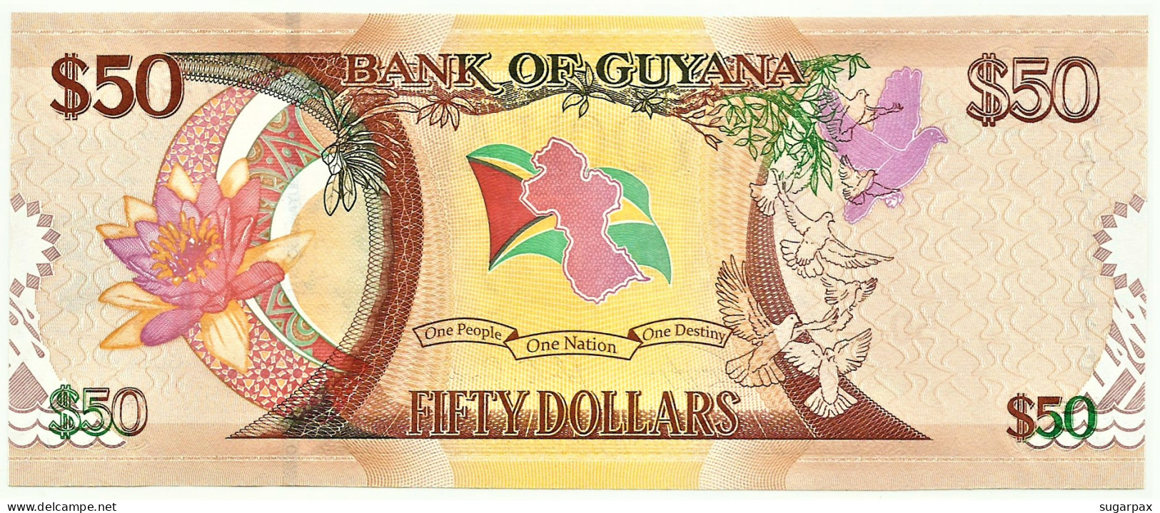 Guyana - 3 X 50 Dollars - 2016 - Pick: 41 - Unc. - Commemorative 50th Anniversary Of Independence - Serie AA - Guyana