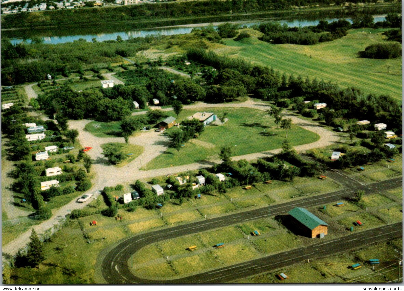 Canada Saskatoon Aerial View Gordon Howe Campsite - Saskatoon