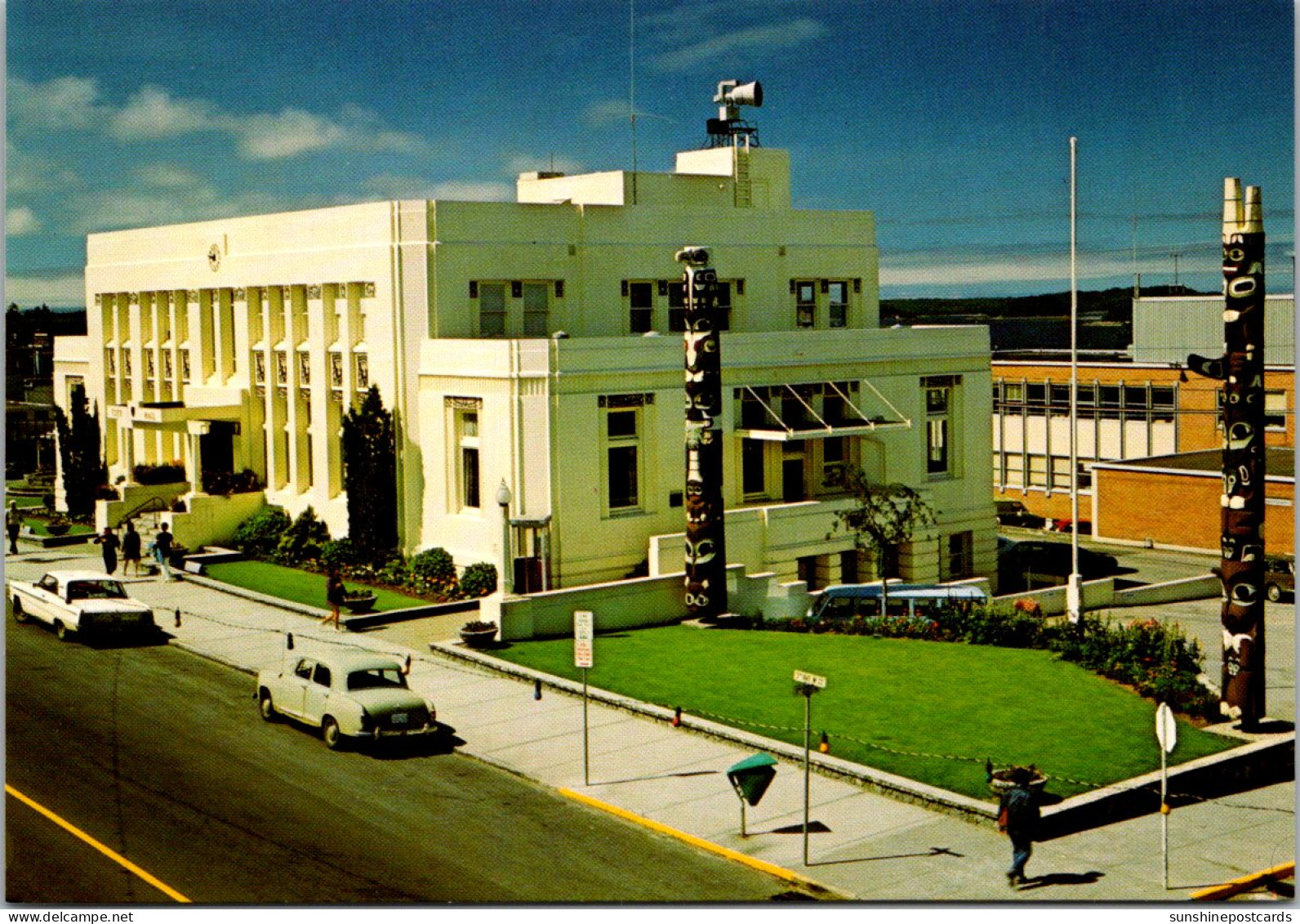 Canada British Columbia Prince Rupert City Hall Indian Totem Poles - Prince Rupert