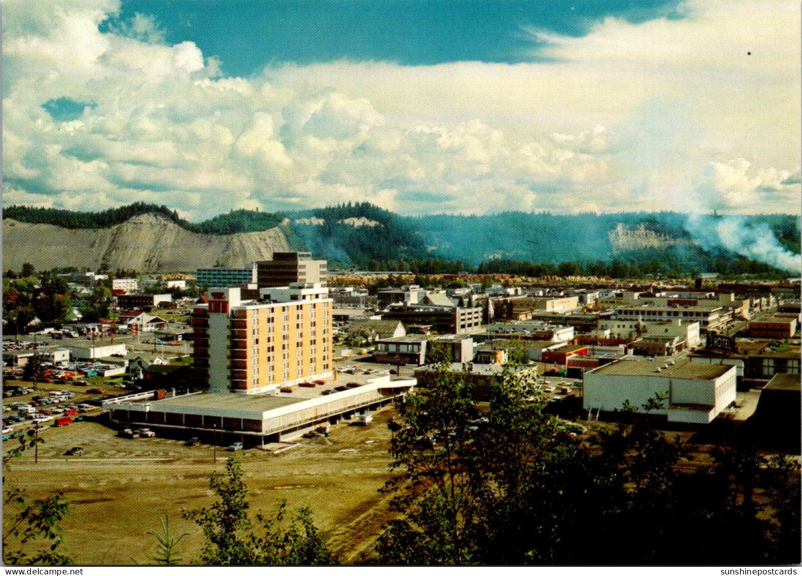 Canada British Columbia Prince George Downtown Area From Connaught Hill Park - Prince George