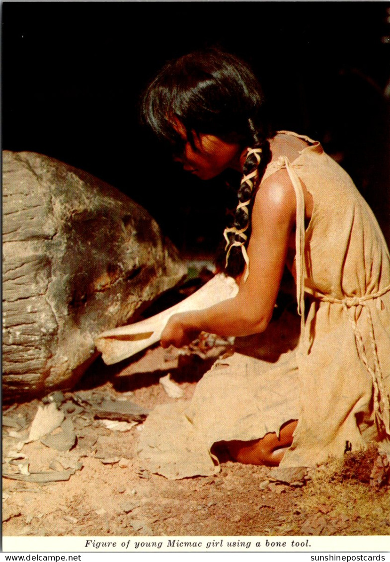 Canada Halifax Nova Scotia Museum Micmac Indian Girl Shaping A Cooking Vessel - Halifax