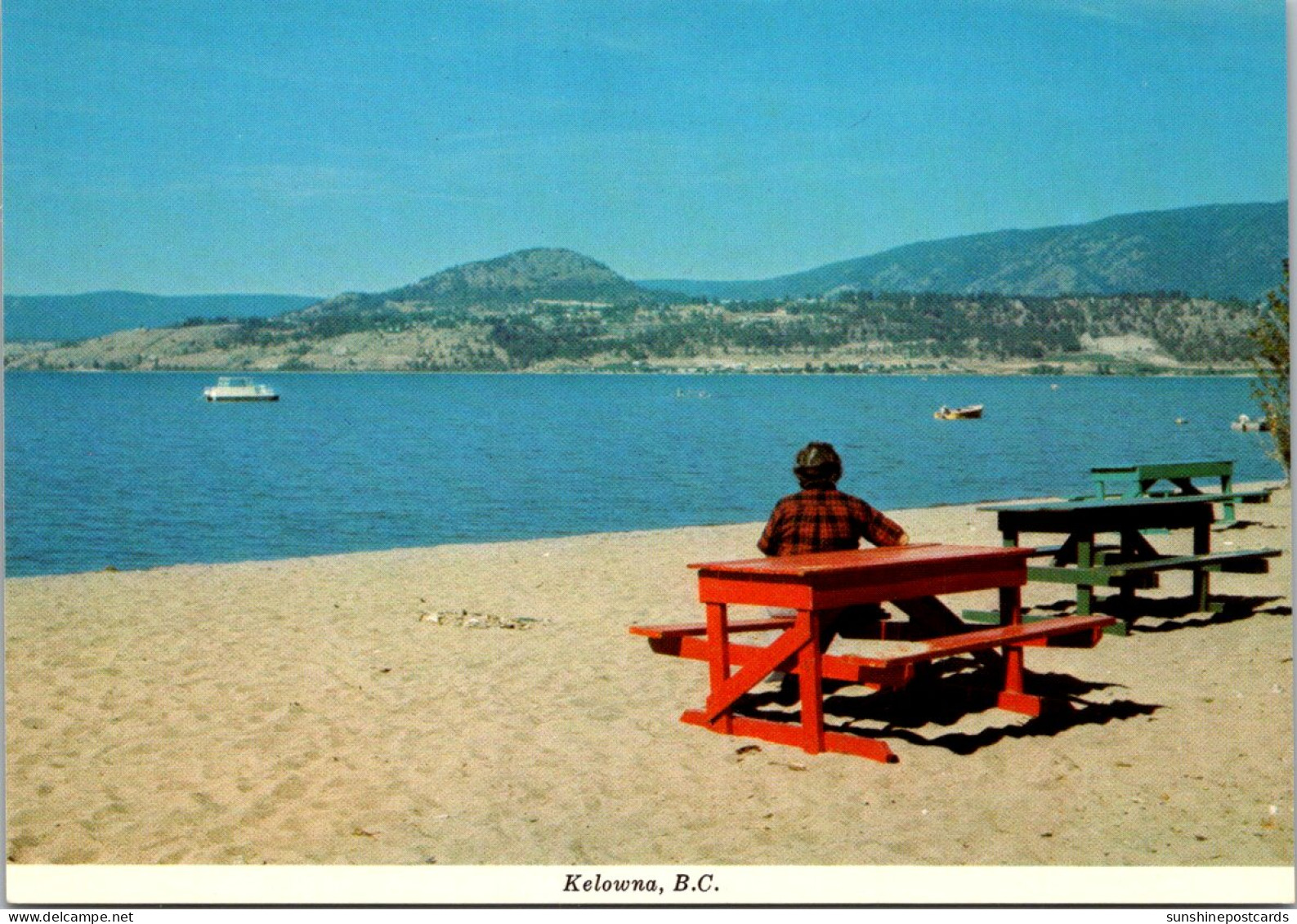 Canada British Columbia Kelowna Okanagan Lake Beach Scene - Kelowna
