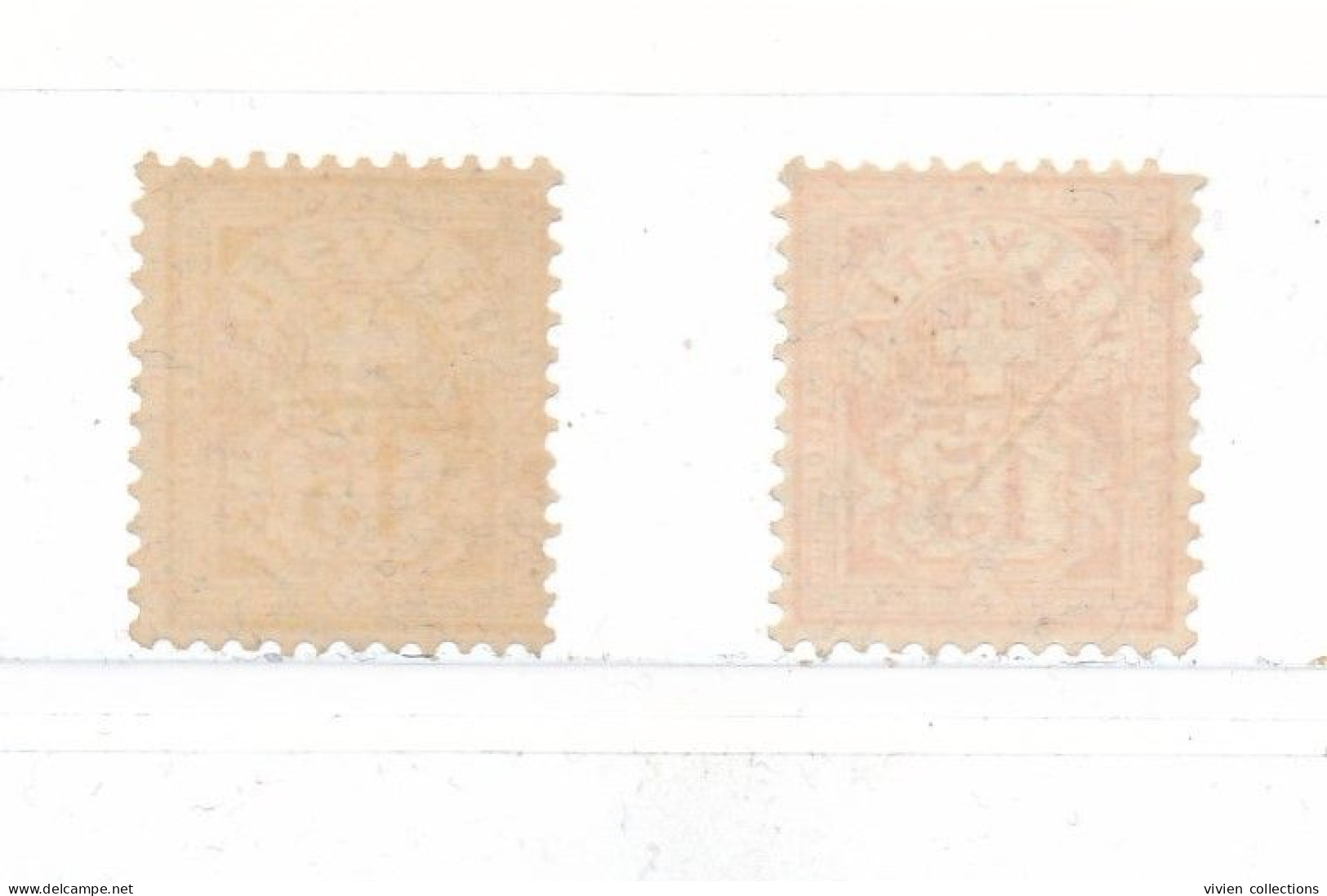 Suisse Helvetia N° 69 Neuf (*) X 2 Nuances - Unused Stamps