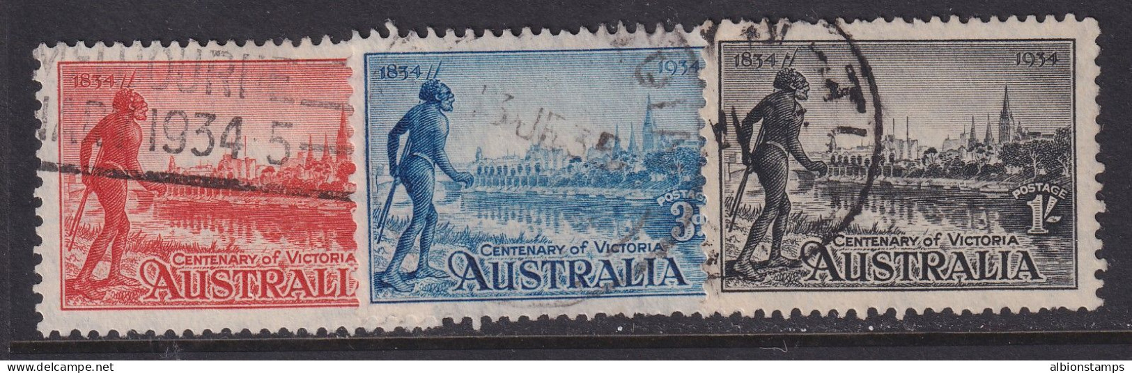 Australia, Scott 142a- 144a (SG 147a-149a), Used - Usati