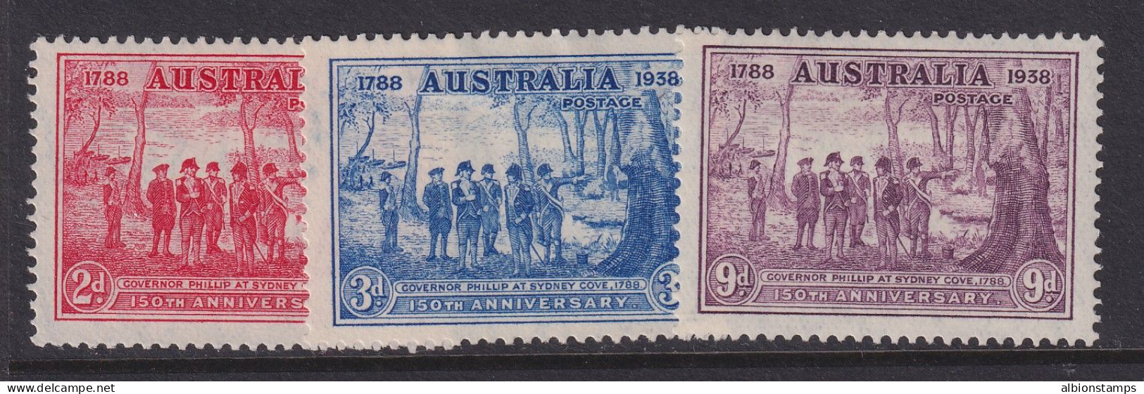 Australia, Scott 163-165 (SG 193-195), MHR - Ongebruikt