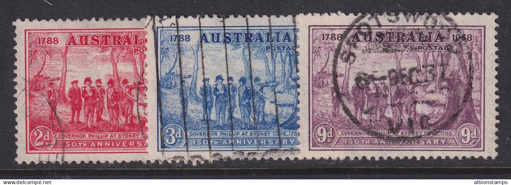 Australia, Scott 163-165 (SG 193-195), Used - Usados