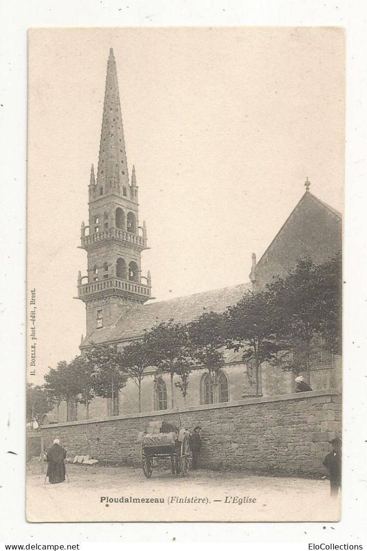 Cp, 29, PLOUDALMEZEAU, L'église , Dos Simple, Vierge - Ploudalmézeau
