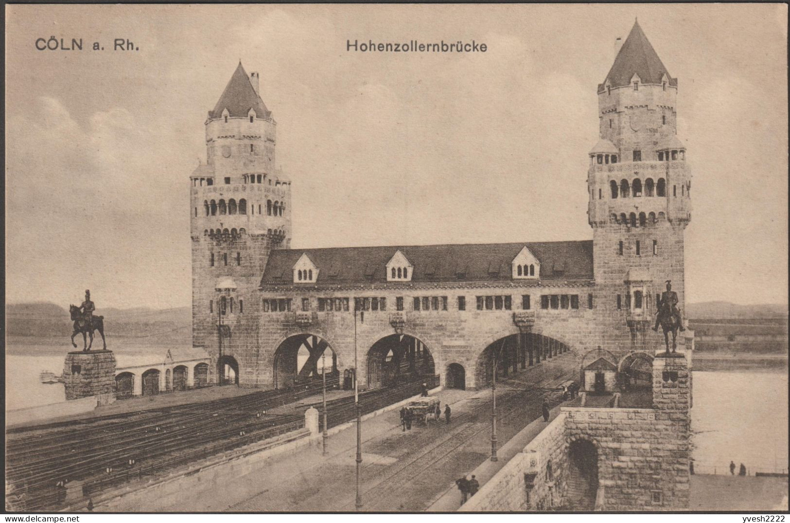 Allemagne, Carte Postale Hohenzollernbrücke, Pont Et Chemin De Fer - Ouvrages D'Art