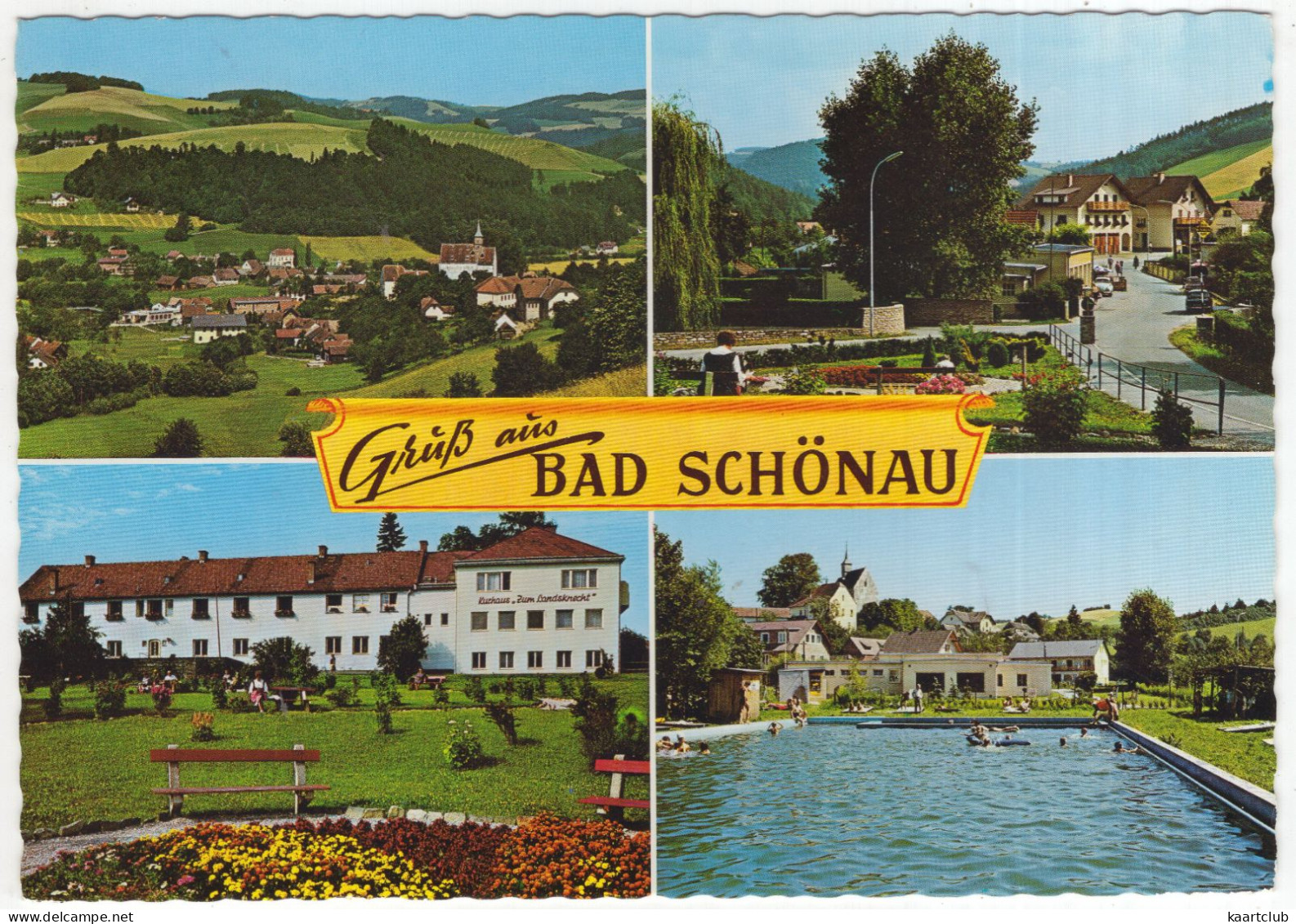 Bad Schönau - Mineralbad, Im Ort, Kurhaus Zum Landsknecht, Motiv - (Österreich/Austria) - Wiener Neustadt