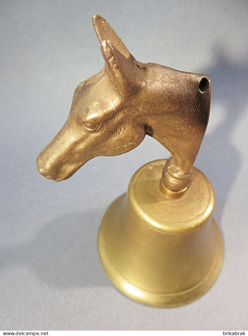 ° SONNETTE CHEVAL EN BRONZE - Cloche Sonnerie - Klokken