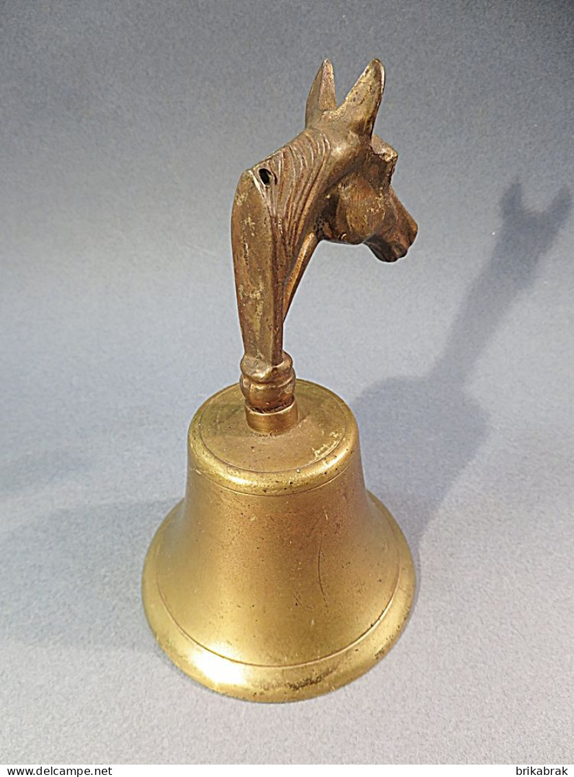 ° SONNETTE CHEVAL EN BRONZE - Cloche Sonnerie - Klokken