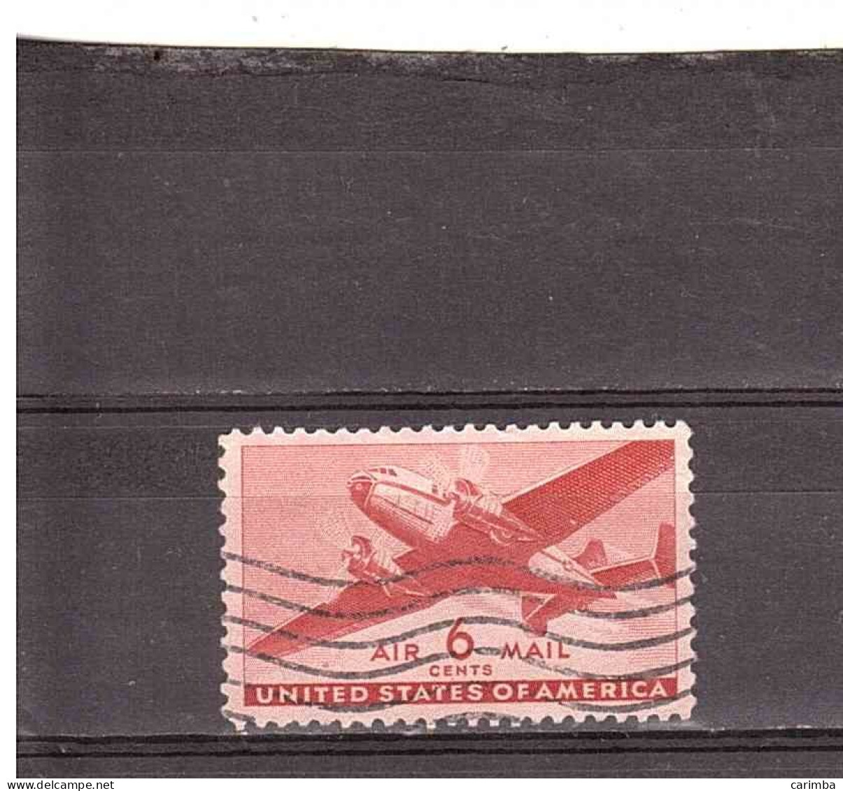 AIR MAIL 6 CENTS - 2a. 1941-1960 Oblitérés