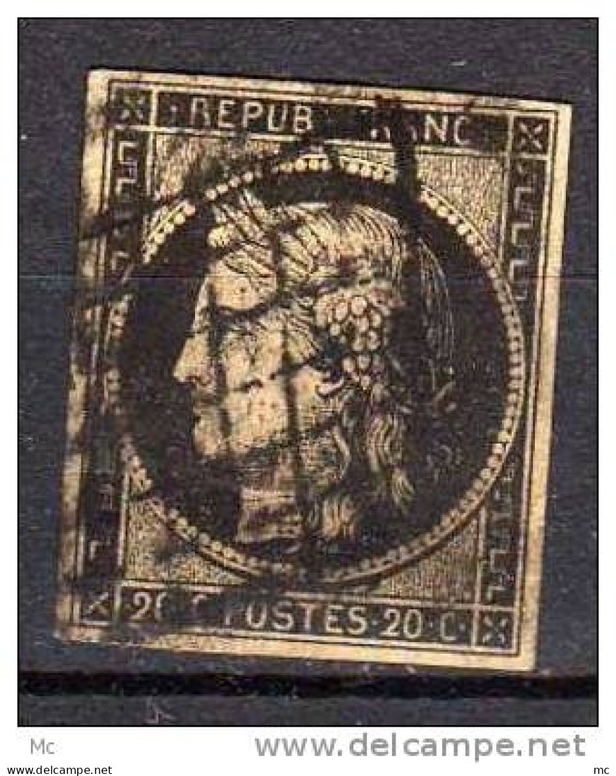 France Nº 3  Oblitéré (º) - 1849-1850 Ceres