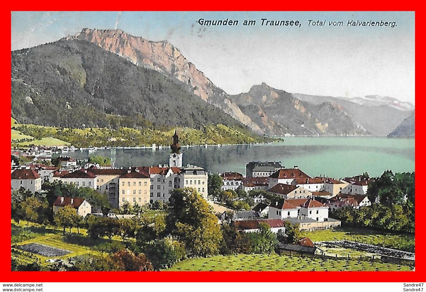 CPA GMUNDEN (Autriche)  Am Traunsee,total Vom Kalvarienberg...*2144 - Gmunden