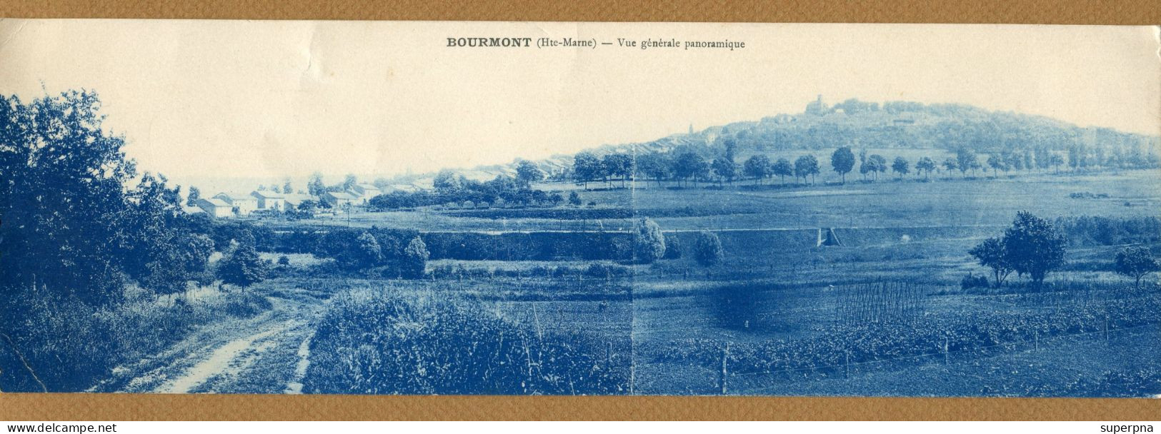 BOURMONT  (52) : " VUE PANORAMIQUE "  Carte Double - Bourmont