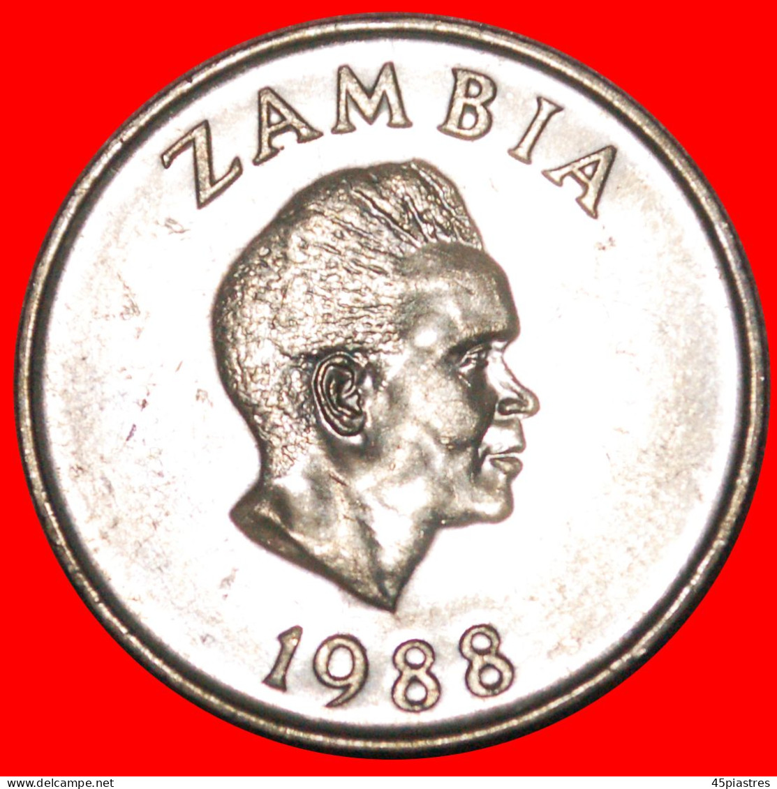 * GREAT BRITAIN (1968-1988): ZAMBIA  20 NGWEE 1988 MINT LUSTRE!· LOW START! · NO RESERVE!!! - Zambia