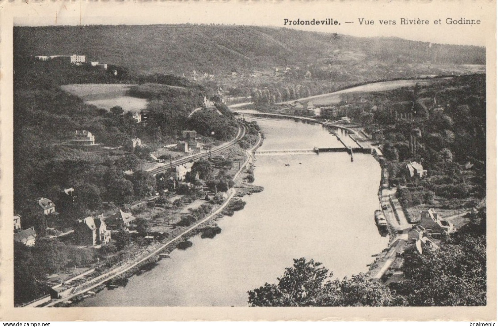 PROFONDEVILLE  Vue Vers La Rivière Et Godinne - Profondeville