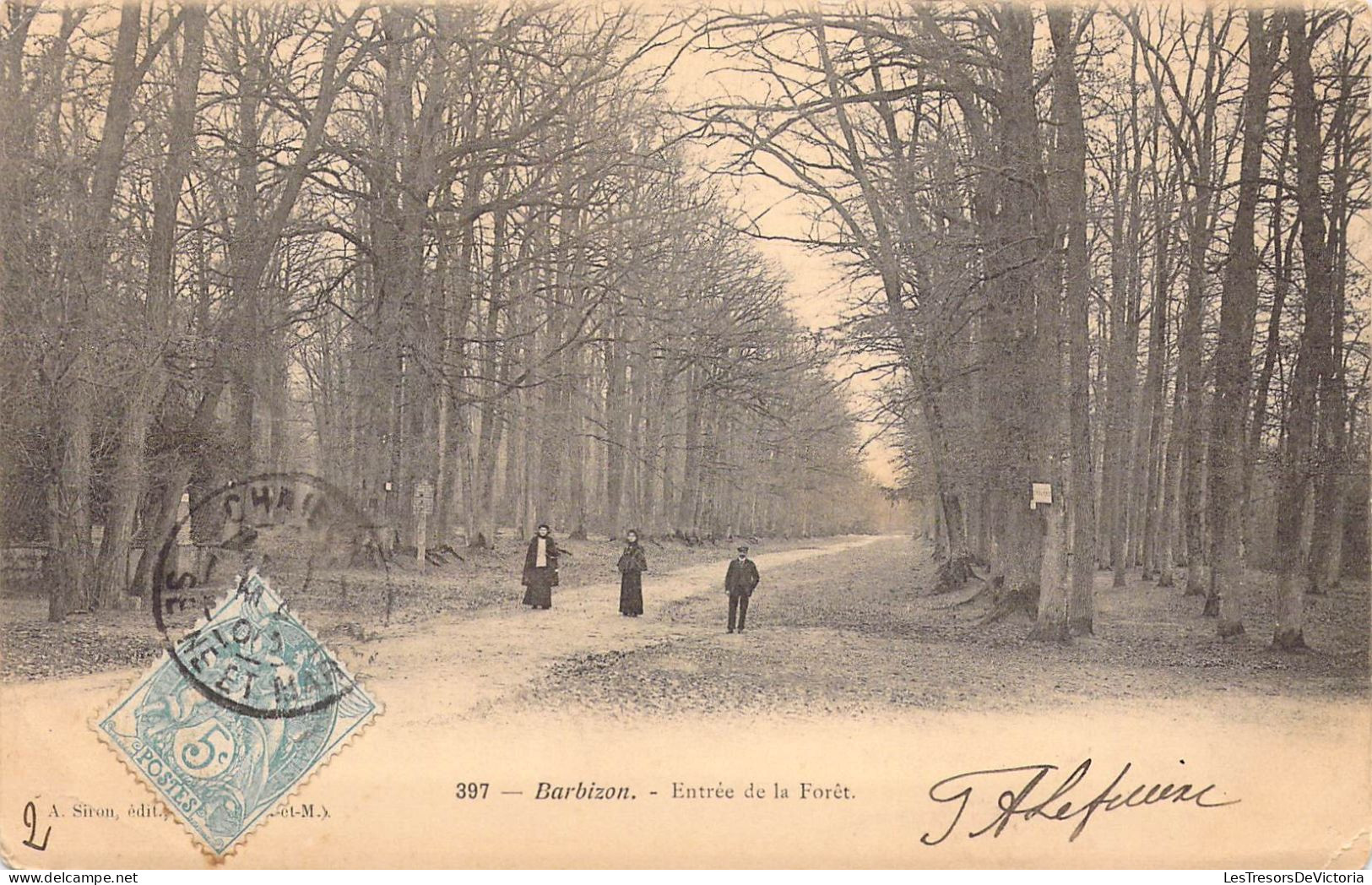 FRANCE - 77 - BARBIZON - Entrée De La Forêt - Carte Postale Ancienne - Barbizon