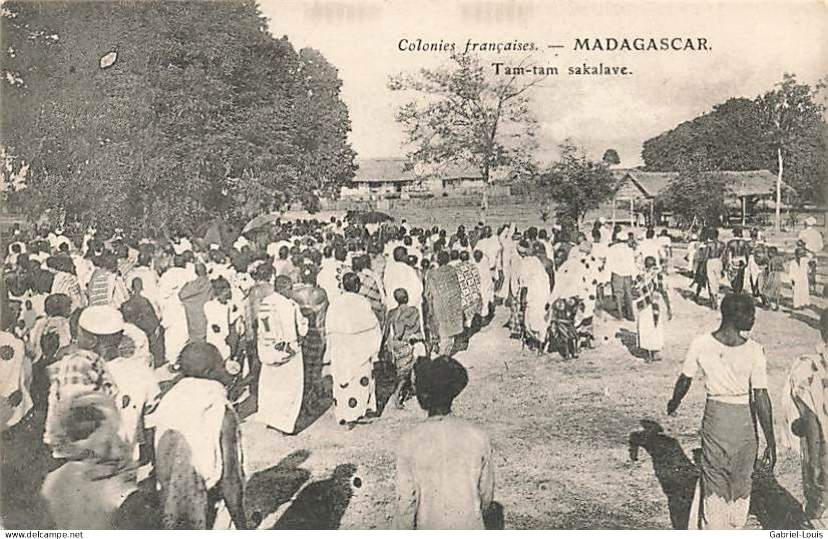Colonie Française Madagascar Tam-Tam Sakalave Colon Musique Africaine Tribale Colonisation - Madagaskar