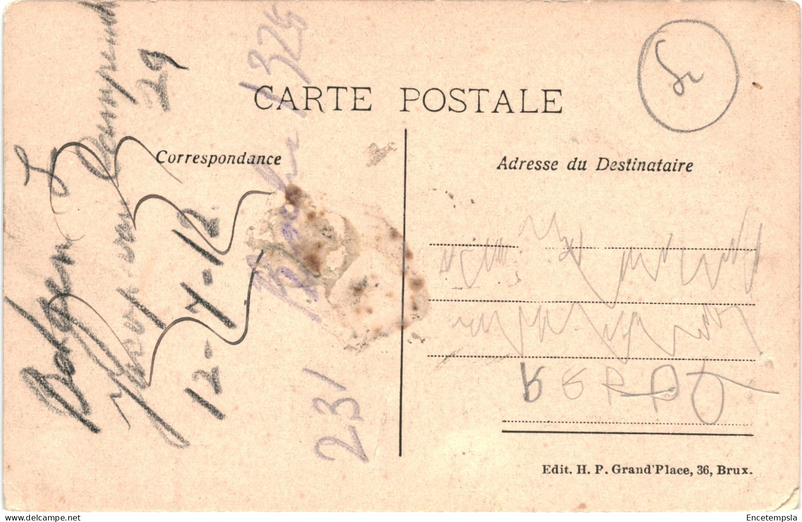 CPA Carte Postale Belgique Bruxelles Grand Place Maison Des Anciens Ducs De Brabant 1912   VM68071 - Places, Squares