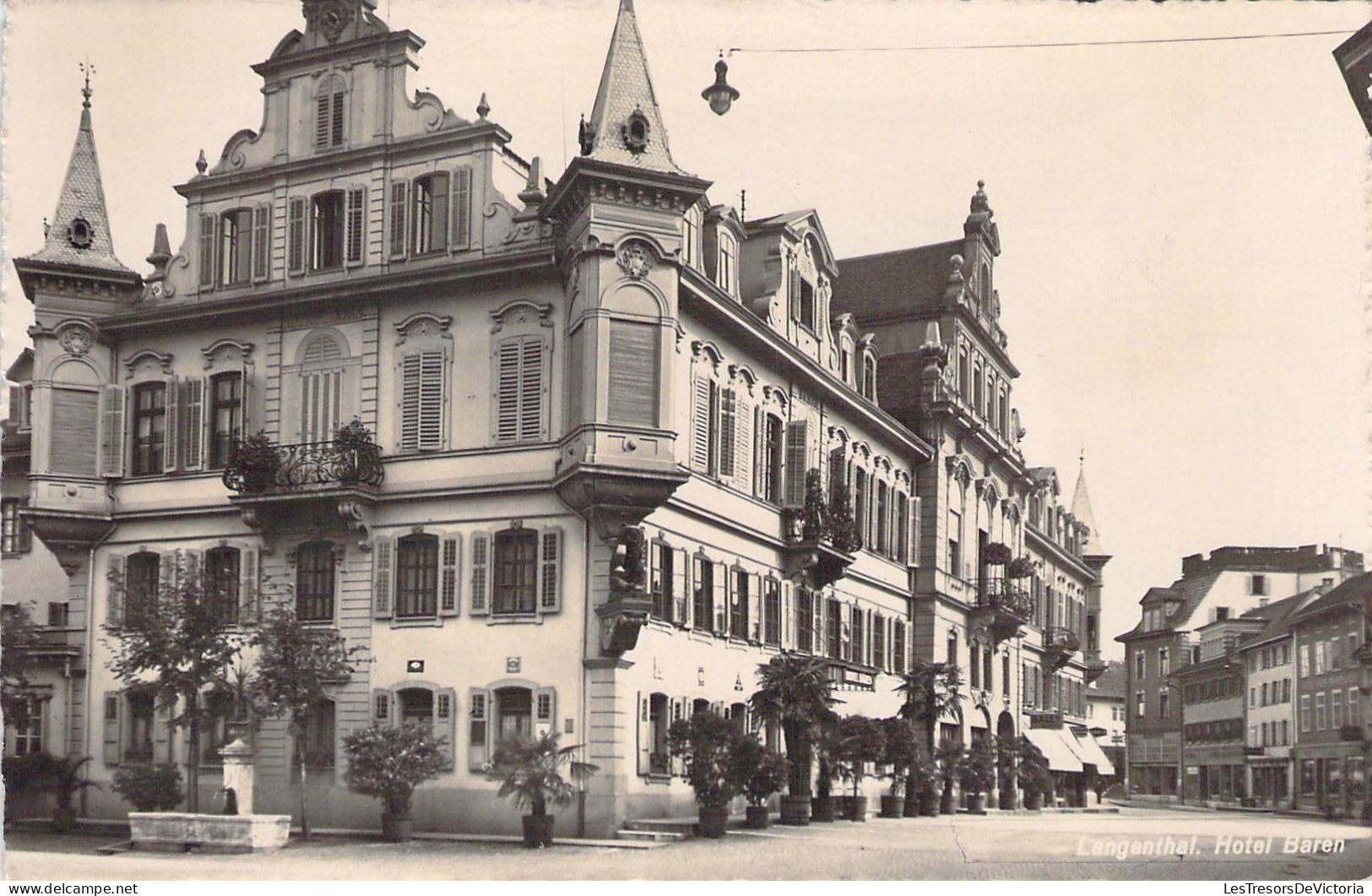 SUISSE - LANGENTHAL - Hotel Baren - Carte Postale Ancienne - Langenthal