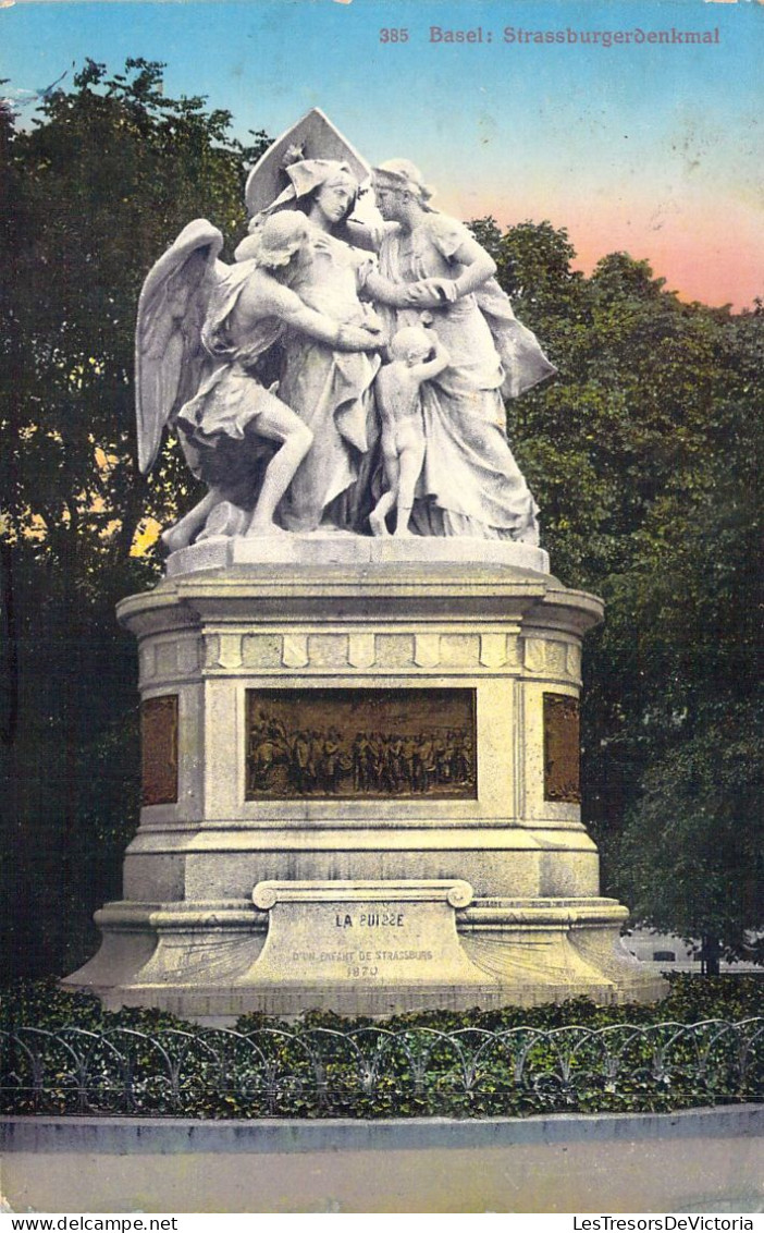 SUISSE - BASEL - Strassburgerdenkmal - Carte Postale Ancienne - Bâle