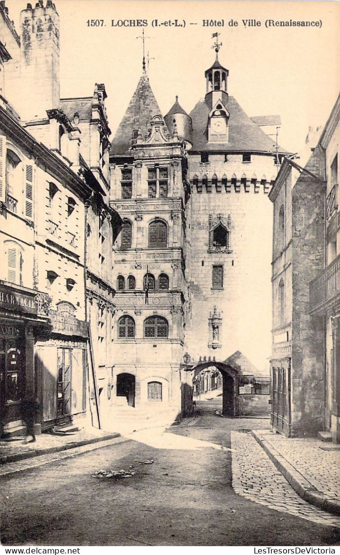 FRANCE - 37 - LOCHES - Hôtel De Ville - Edit Les Alliés Réunis - Carte Postale Ancienne - Loches