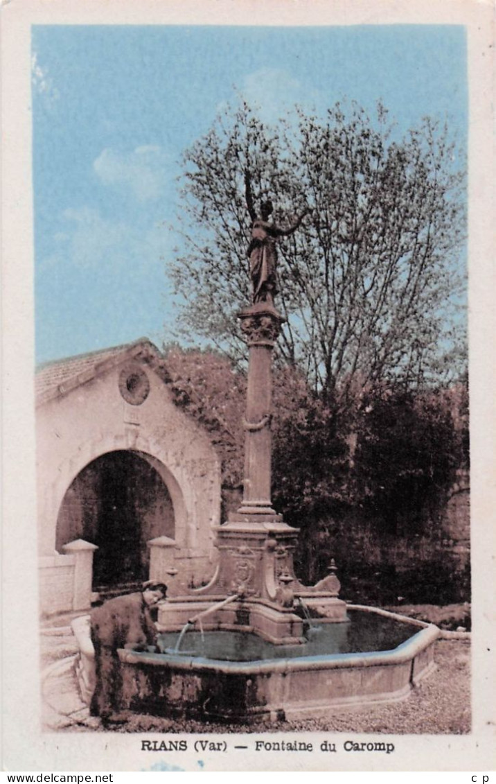 Rians - Fontaine Du Caromp -  CPA  °J - Rians