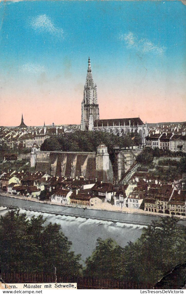 SUISSE - BERN - Münster Mit Schwelle - Carte Postale Ancienne - Berne