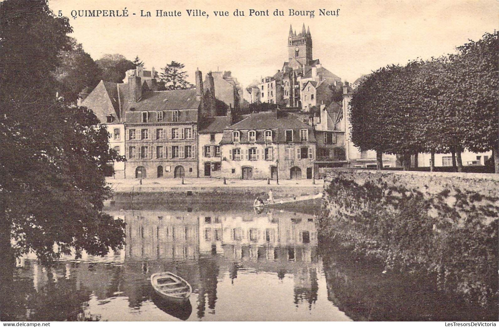 FRANCE - 29 - Quimperlé - La Haute Ville - Vue Du Pont Du Bourg Neuf - Carte Postale Ancienne - Quimperlé