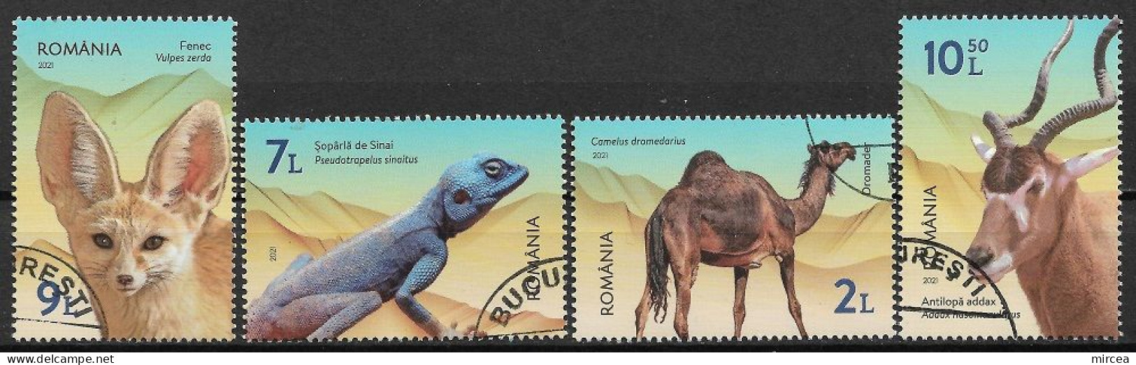 C3938 - Roumanie 2021 - Faune 4v.obliteres - Used Stamps