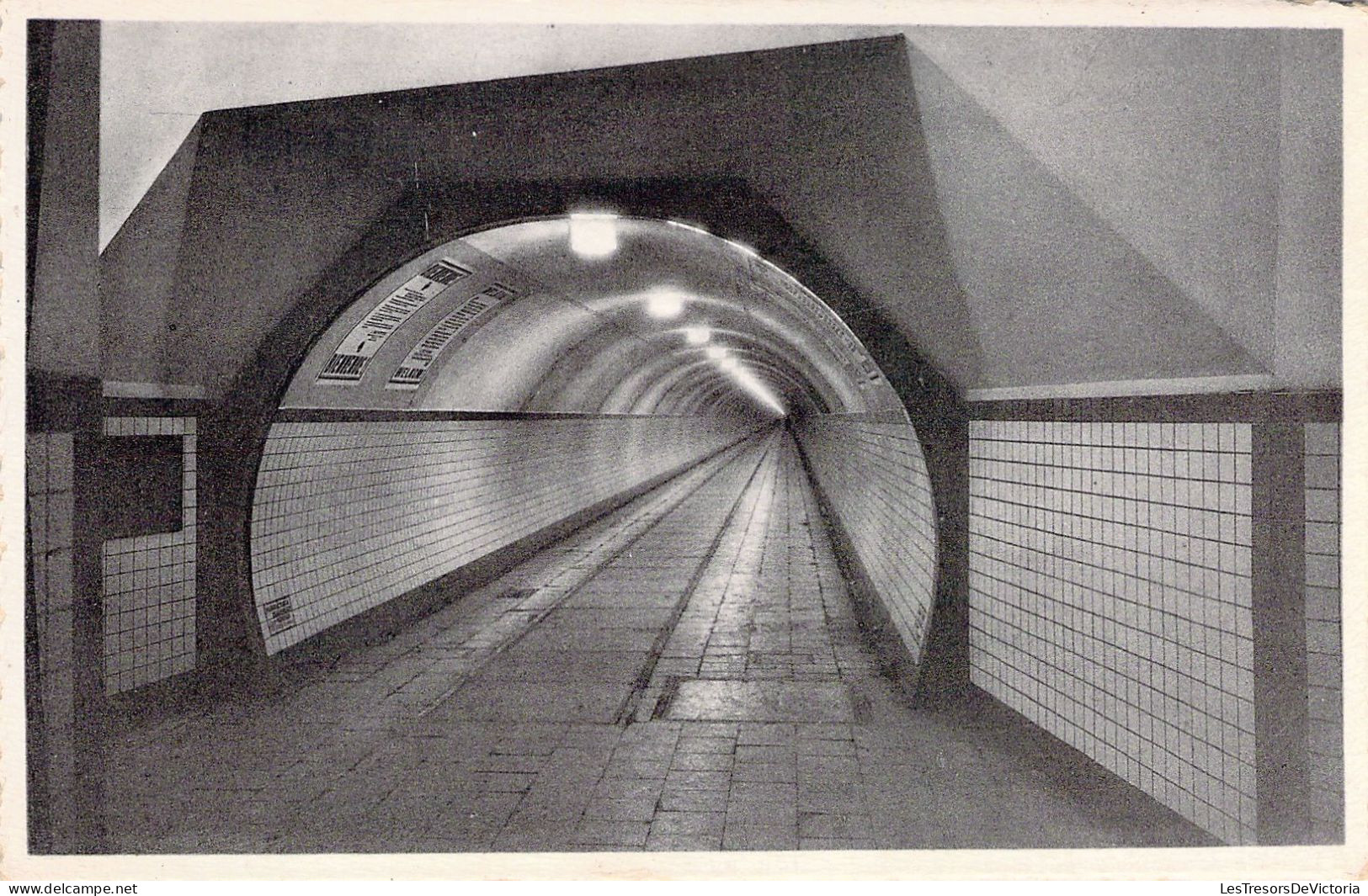 BELGIQUE - ANVERS - Tunnel Pour Piétons Sous L 'Escaut - Vue Intérieure - Carte Postale Ancienne - Antwerpen