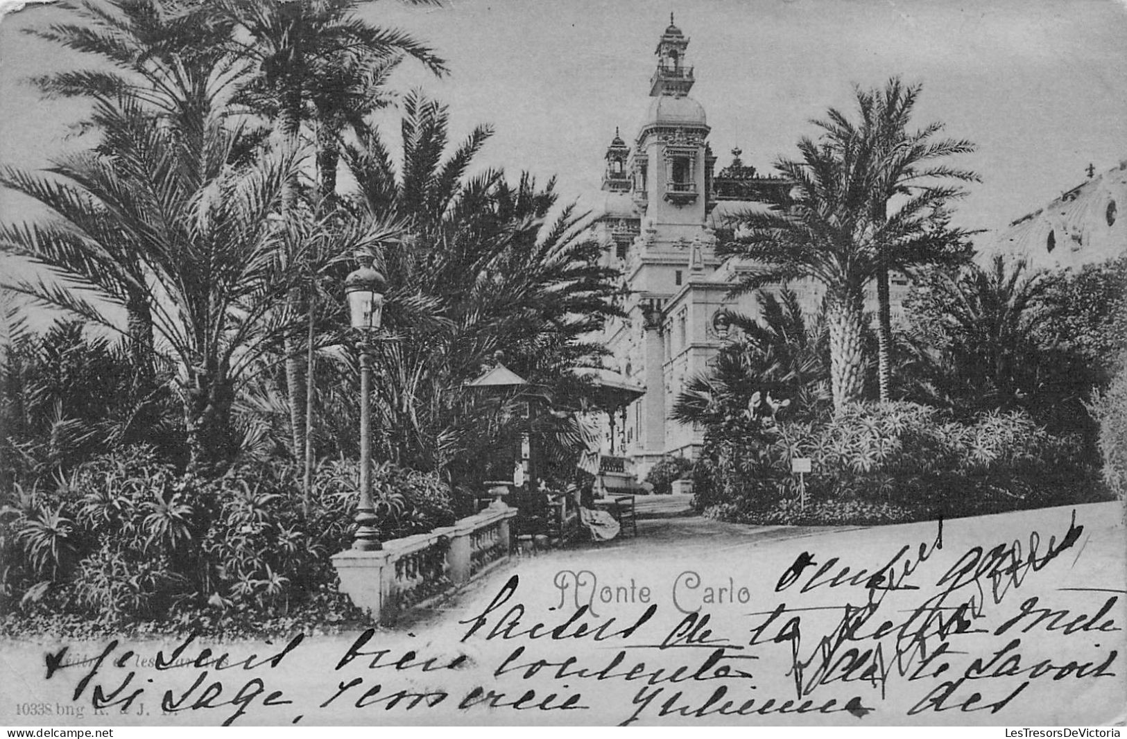 MONACO - Monte-Carlo - Théâtre Et Les Jardins - Carte Postale Ancienne - Monte-Carlo