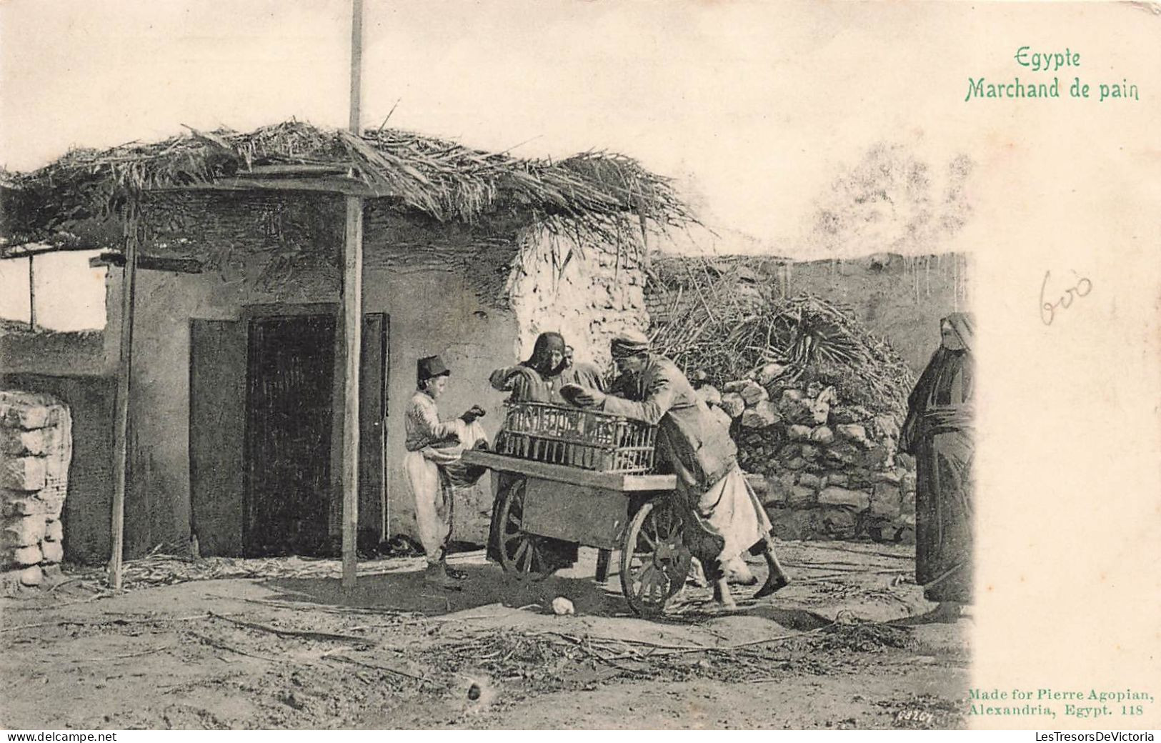 Egypte - Marchand De Pain - Pierre Agopian - Animé -  Carte Postale Ancienne - Alexandrië