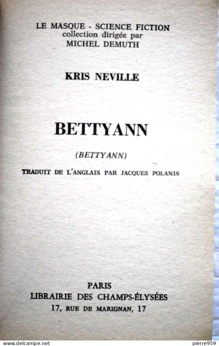 Bettyann - Kris Neville - Le Masque SF