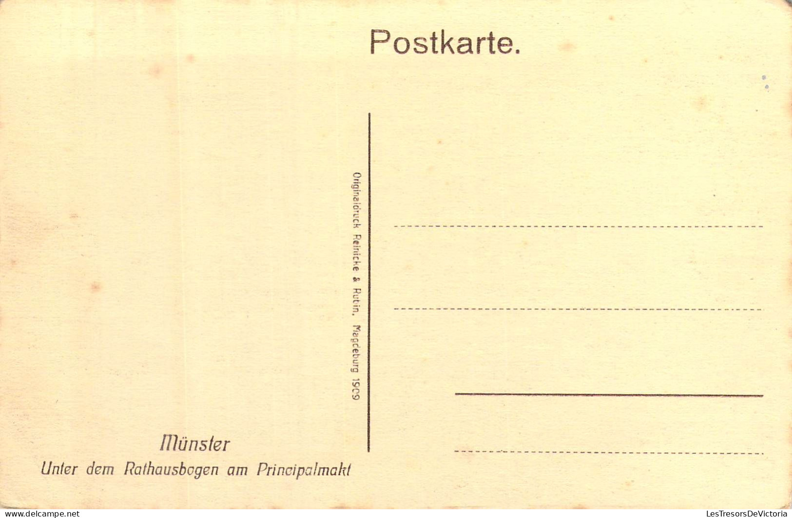 FRANCE - 68 - Munster - Unter Dem Rathausbogen Am Principalmakt - Carte Postale Ancienne - Munster