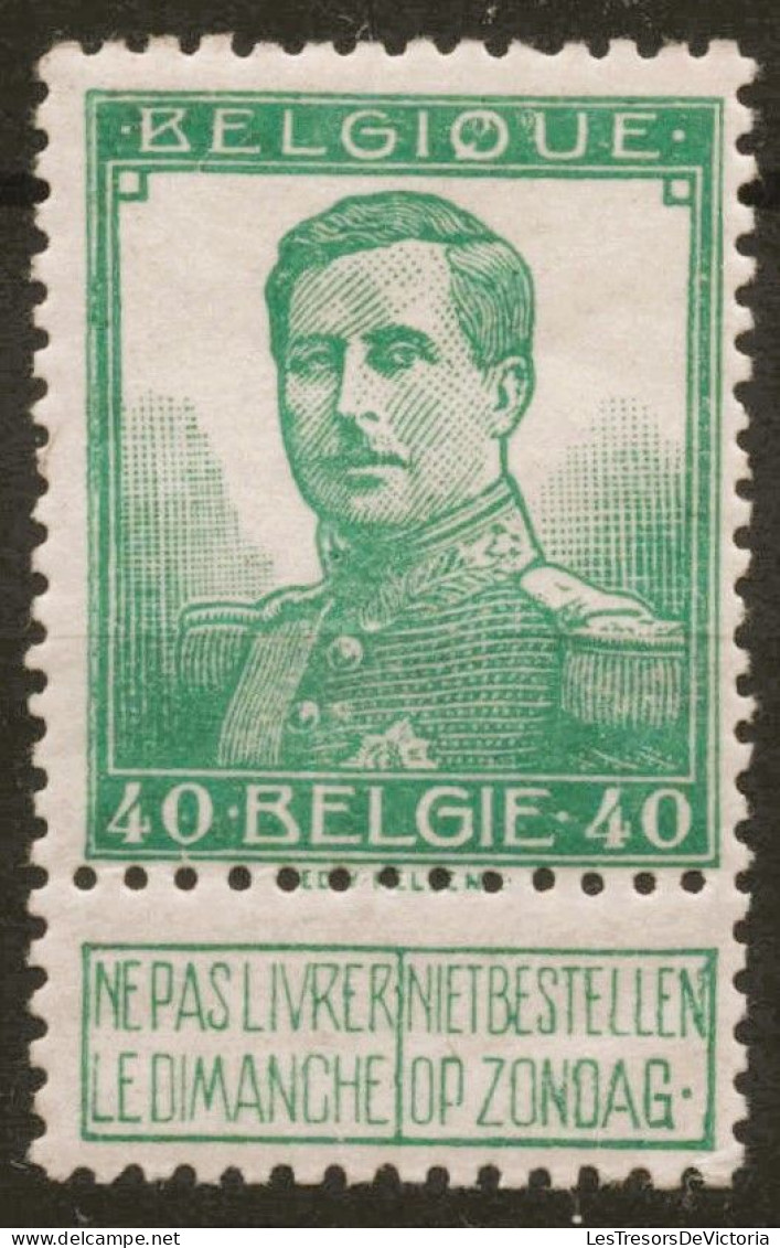 TIMBRE Belgique - COB 114 ** MNH - 1912 - Cote 60 - 1912 Pellens