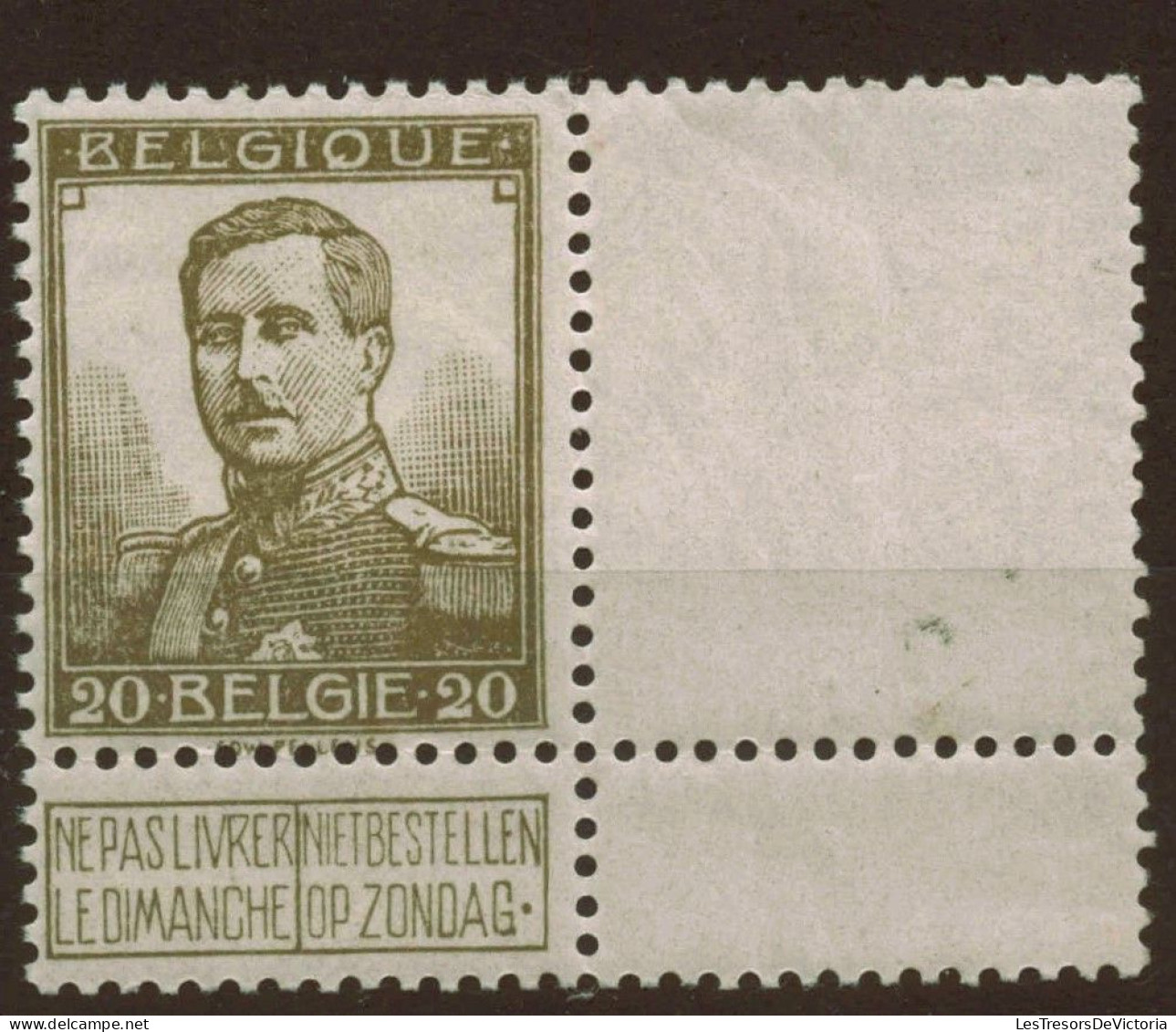 TIMBRE Belgique - COB 112 ** MNH - 1912 - Cote 60 - 1912 Pellens