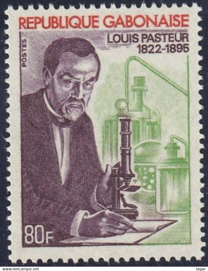 THEMATIC  FAMOUS PEOPLE, LOUIS PASTEUR  - GABON - Louis Pasteur