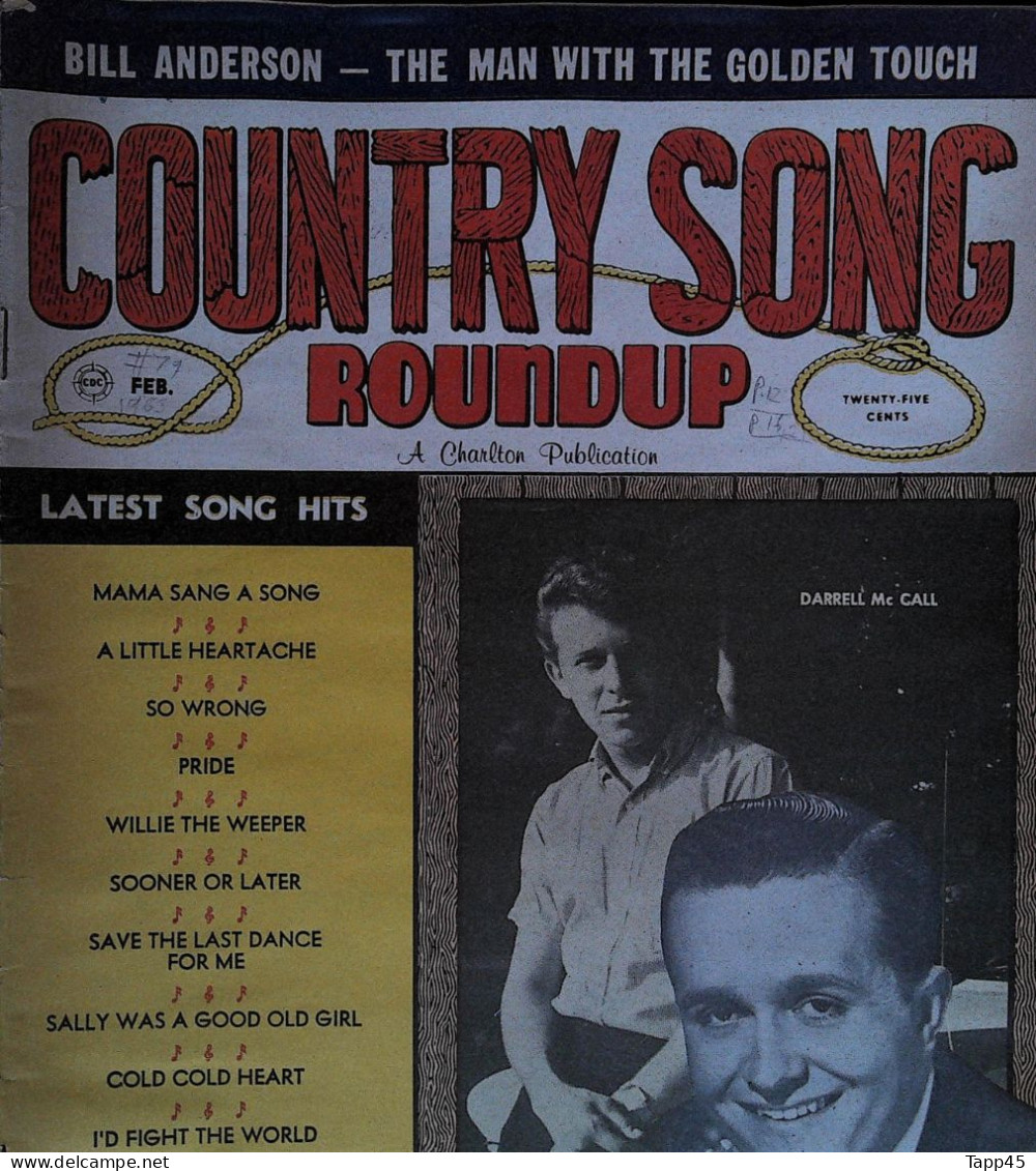 Livres, Revues > Jazz, Rock, Country, Blues >  Country Song   >  Réf : C R 1 - 1950-oggi