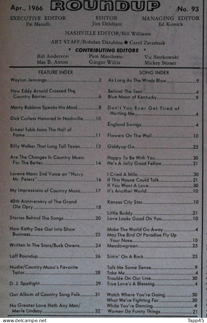 Livres, Revues > Jazz, Rock, Country, Blues >  Country Song   >  Réf : C R 1 - 1950-Heden