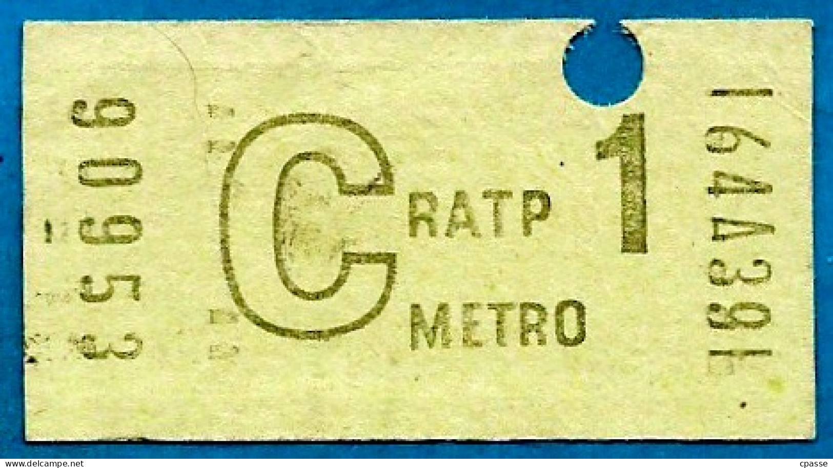 RATP Ticket De Métro De Première Classe C 1 - Europe