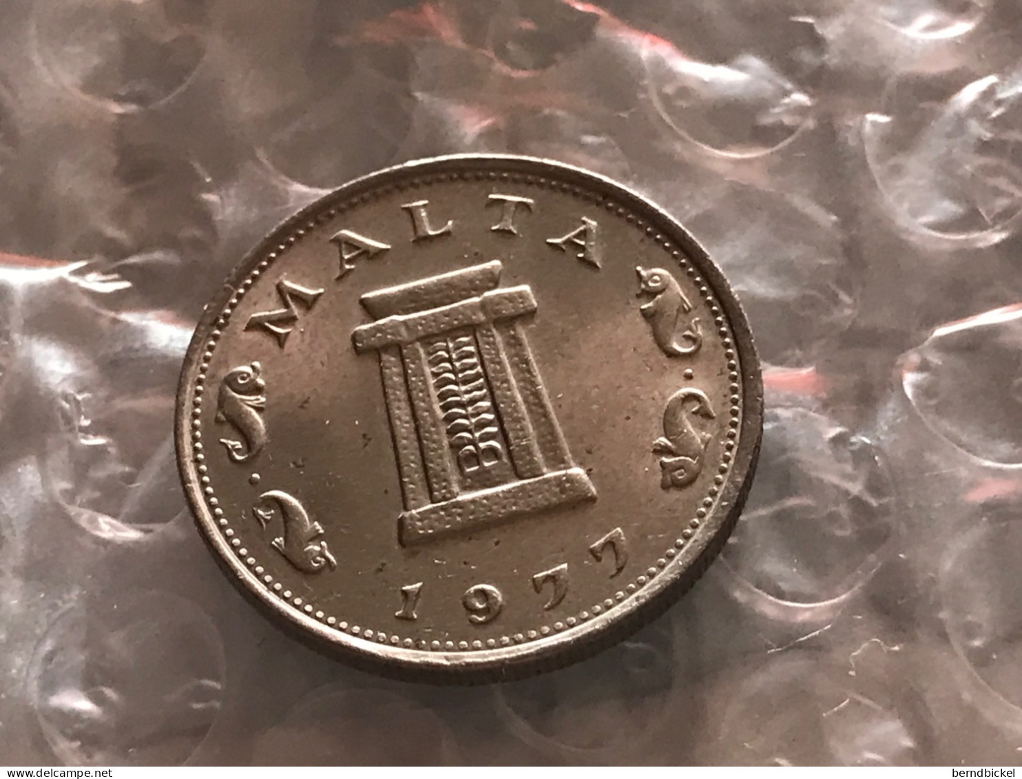 Münze Münzen Umlaufmünze Malta 5 Cents 1977 - Malte