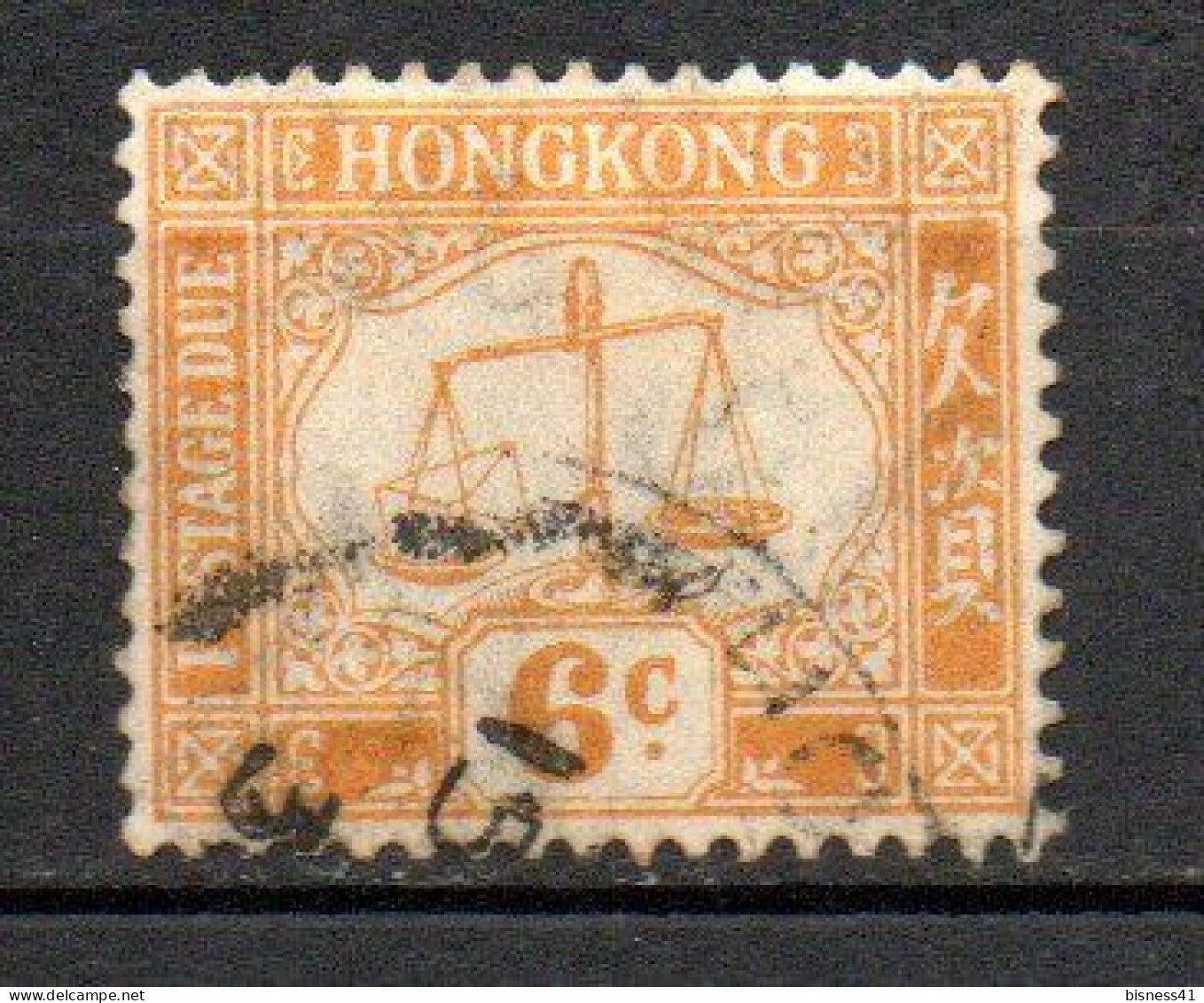 Col33 Colonie Britannique Hong Kong 1924 Taxe N° 4 Oblitéré Cote 2020 : 17,50€ - Portomarken