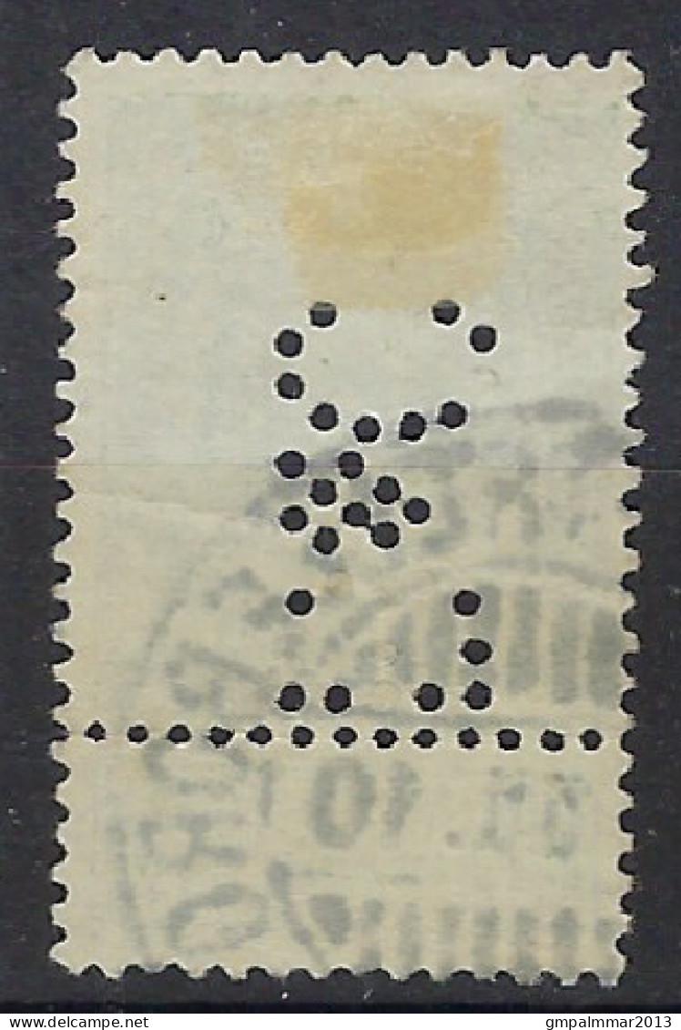 Perfore , Perfin , Lochung Rijkswapen Nr. 83 Met Brugstempel TRELLEBORG Van ZWEDEN , ZELDZAAM , Zie 2 Scans  ! LOT 308 - Sin Clasificación