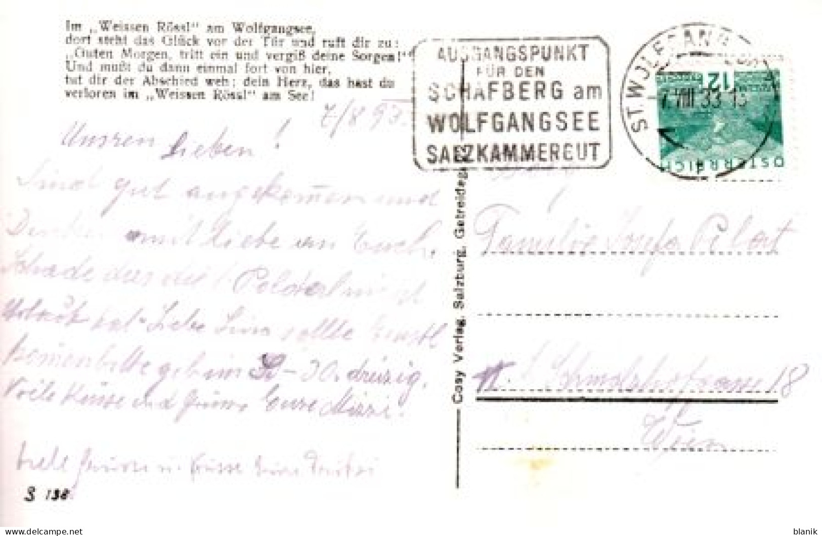 A - Wolfgangsee - A 1933 95 004 - Gmunden