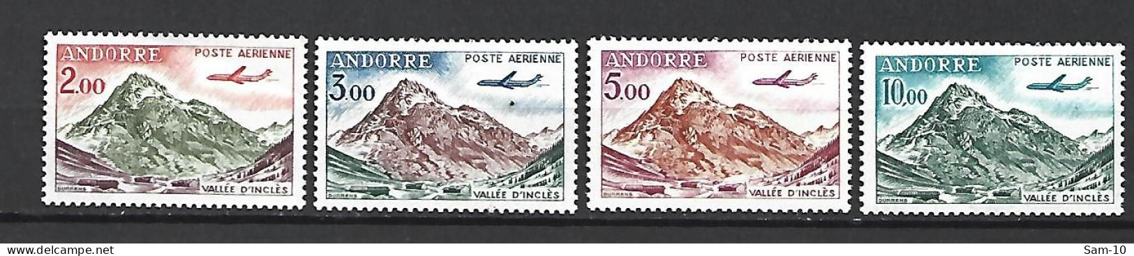 Timbre Andorre Français Neuf **  P-a  N 5 / 8 - Luftpost