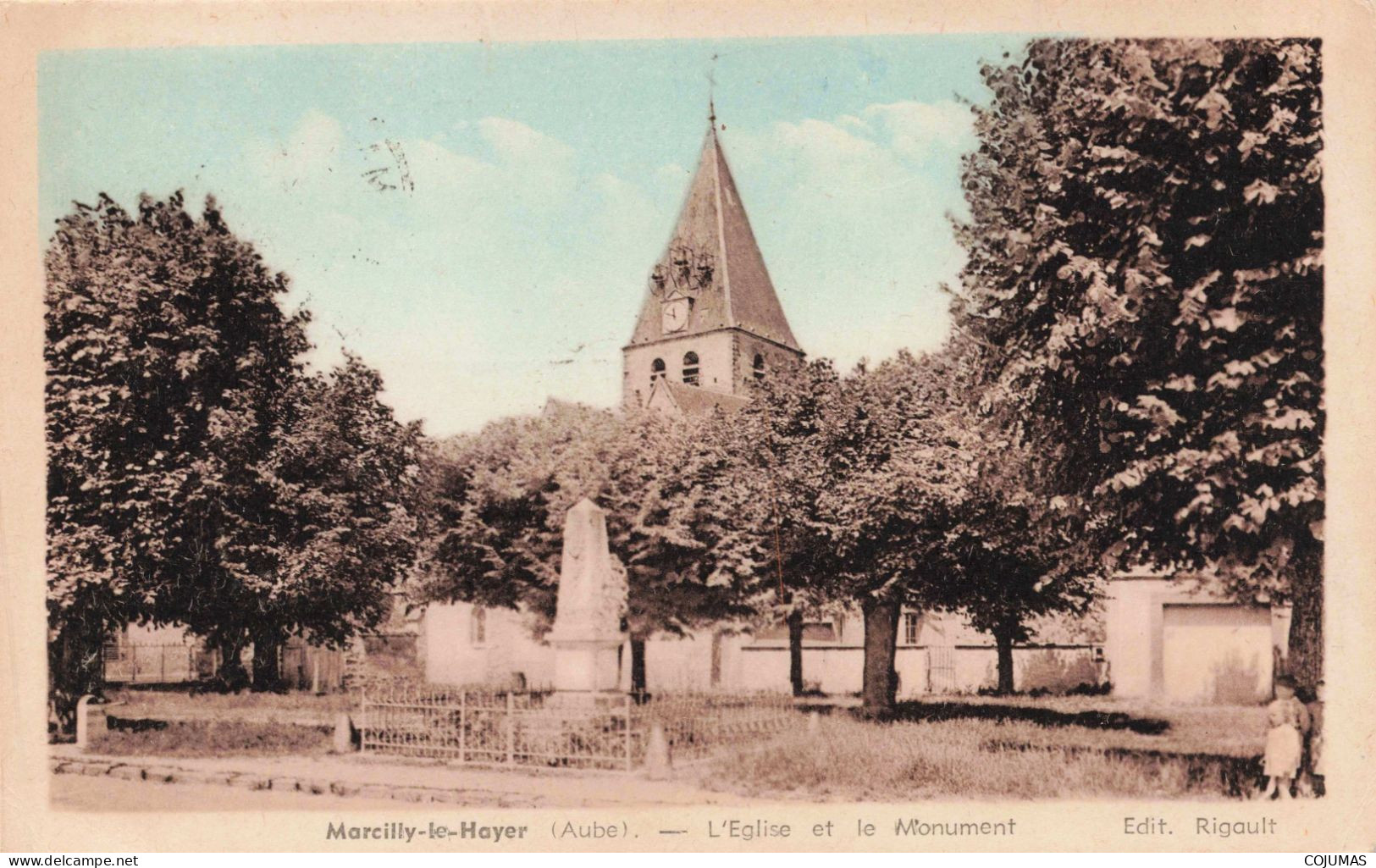 10 - MARCILLY LE HAYER - S18093 - L'Eglise Et Le Monument - Marcilly