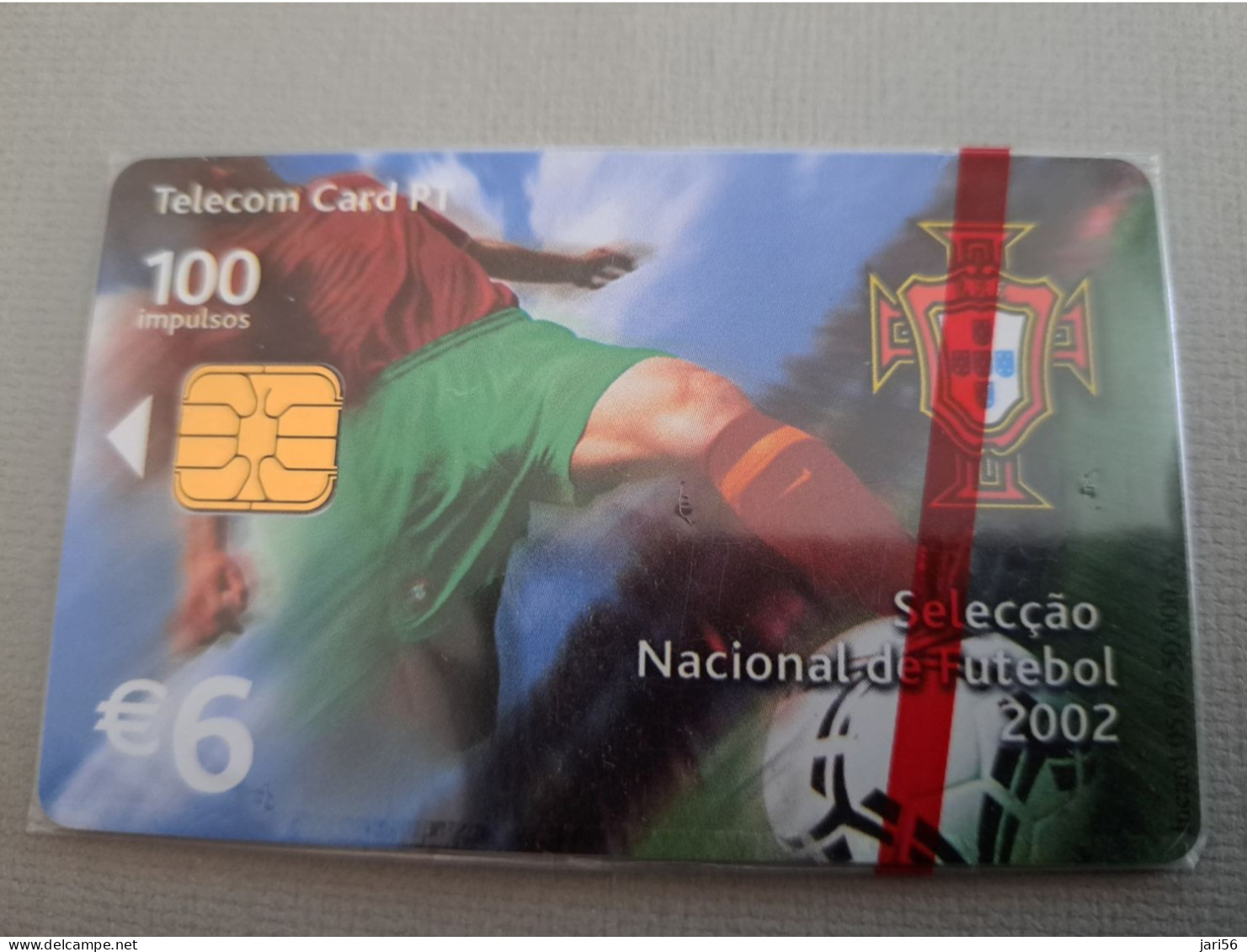 PORTUGAL   CHIPCARD / €6,- 100 UNITS/ FOOTBAL/SOCCER/ NATIONAL TEAM        MINT IN WRAPPER      **13623** - Portugal